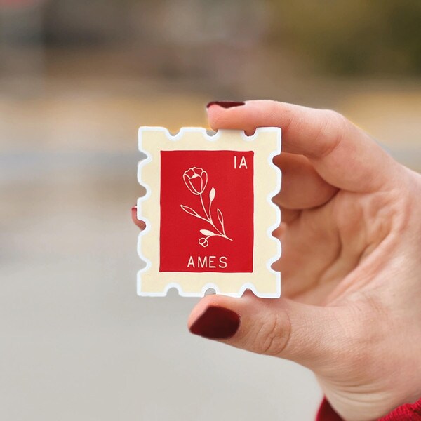 Ames City Stamp Sticker
